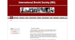 Desktop Screenshot of brechtsociety.org