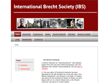 Tablet Screenshot of brechtsociety.org